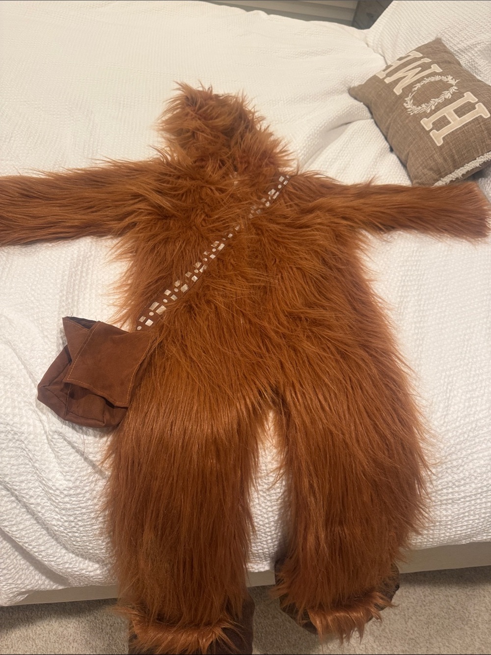 Star Wars Chewbacca Furry Brown Kids Costume with Satchel